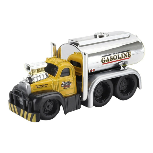 MACKマック B-61 TANKERタンカー TRUCKトラック GASOLINEガソリン 3-ASSI3軸 CUSTOMカスタム 1953 YELLOWイエロー SILVERシル / MAISTO 1/64 ミニカー