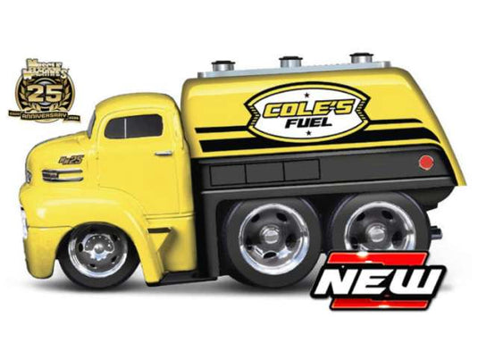1950 フォード COE 燃料補給車 タンクローリー イエロー/ブラック 働く車 / MAISTO 1/64 ミニカー