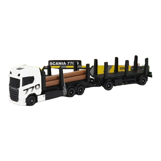 SCANIAスカニア S770 V8 TRUCKトラック 2021 TRASPORTO TRONCHI ホワイト ブラック / MAISTO 1/64 ミニカー
