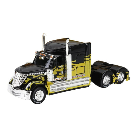 INTERNATIONALインターナショナル LONESTARローンスター TRACTOR TRUCKトラクタートラック 2010 3 ASSI ブラック イエロー / MAISTO 1/64 ミニカー