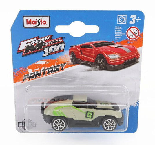 NISSAN日産 XTR 2023 N 8 RALLYラリー シルバー グリーン / MAISTO 1/55 ミニカー