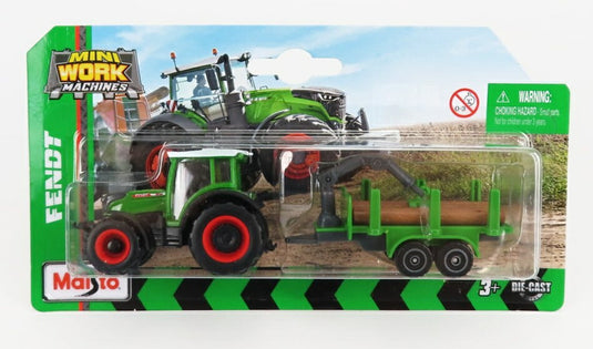 FENDTフェント 209 VARIOバリオ TRACTORトラクター 2022 WITH TRAILERトレーラー付 グリーン / MAISTO 1/64 ミニカー
