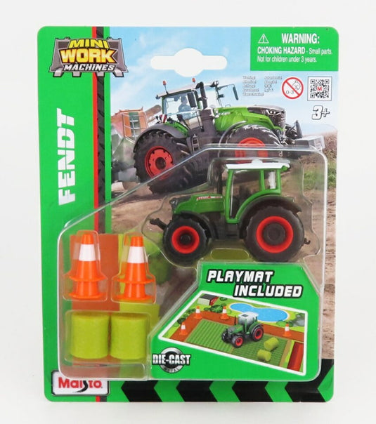 FENDTフェント 209 VARIOバリオ TRACTORトラクター 2022 WITH PLAYMATプレイマット付 グリーンホワイト / MAISTO 1/64 ミニカー