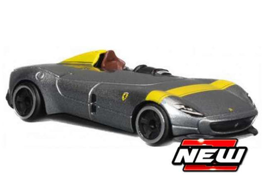 フェラーリ モンツァ SP-1 カブリオレ シルバー/イエロー Ferrari Monza / MAISTO 1/64 ミニカー