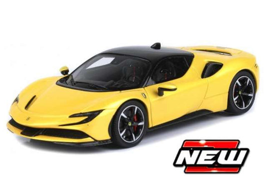 フェラーリ SF90 ストラダーレ イエロー/ブラック Ferrari SF90 ミニカー / MAISTO 1/64 ミニカー
