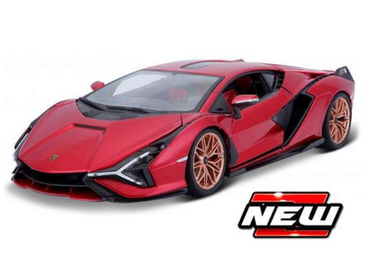 ランボルギーニ シアン FKP 37 レッドメタリック Lamborghini Sian / MAISTO 1/64 ミニカー