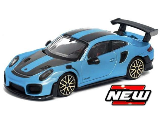 ポルシェ 911 GT2 RS ブルー/ブラック Porsche 911 GT2 RS ミニカー / MAISTO 1/64 ミニカー