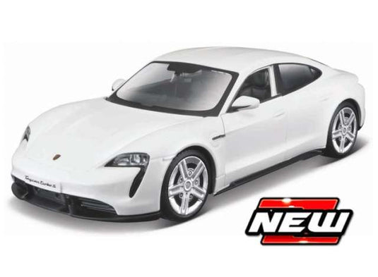 ポルシェ タイカン ターボ S ホワイト Porsche Taycan Turbo S ミニカー / MAISTO 1/64 ミニカー