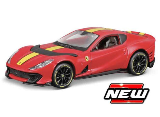 フェラーリ 812 コンペティツィオーネ レッド/イエロー Ferrari 812 ミニカー / MAISTO 1/64 ミニカー