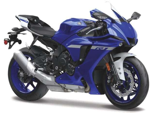 2021 ヤマハ YZF-R1 ブルー/グレー Yamaha YZF-R1 バイク ミニカー / MAISTO 1/18 ミニカー
