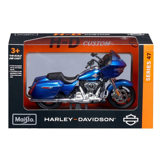 【予約】 Harley-Davidsonハーレーダビッドソン CVO Road Glide 2022 ブルー / MAISTO 1/18 ミニカー バイク模型
