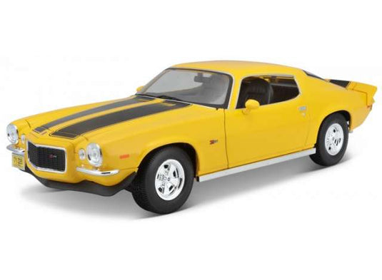 1971 Chevrolet Camaro Z/28 イエロー/ブラックミニカー/ Maisto1/18