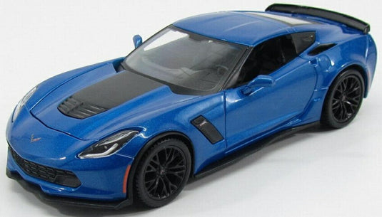 CHEVROLET コルベット Z06 C7 クーペ 2015 ブルーメタリック/ MAISTO 1/24 ミニカー