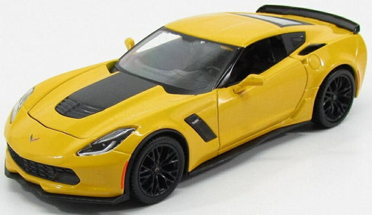 CHEVROLET コルベット Z06 C7 クーペ 2014 イエロー/ MAISTO 1/24 ミニカー