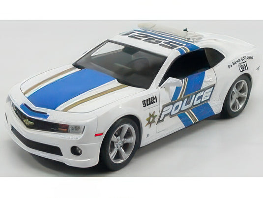 CHEVROLET CAMARO SS RS POLICE FIRE MEDICAL 2010 WHITE BLUE/MAISTO 1/18ミニカー