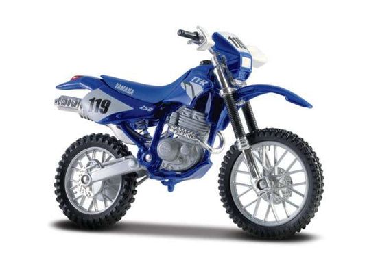 ヤマハ TT-R 250 ブルー Yamaha TTR250 オフロードバイク ミニカー / MAISTO 1/18 ミニカー