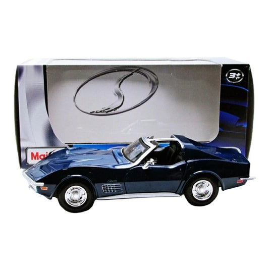 シボレー コルベット 1970 ブルー / Maisto 1/24 ミニカー