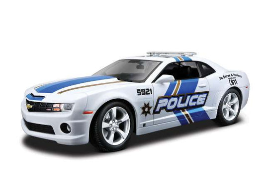 2010 シボレー カマロ RS ポリス仕様 ホワイト/ブルー 警察車両 ミニカー / MAISTO 1/24 ミニカー