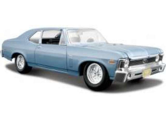 1970 シボレー ノバ SS ブルー 1970 Chevrolet Nova SS ミニカー / MAISTO 1/24 ミニカー