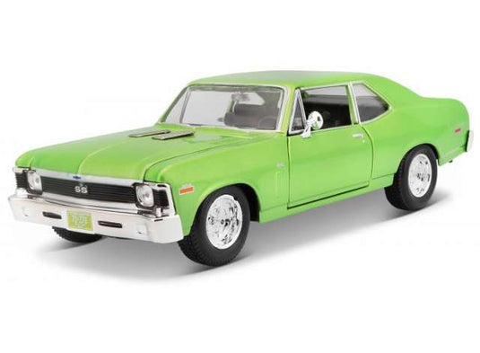 1970 シボレー ノバ SS グリーン 1970 Chevrolet Nova SS ミニカー / MAISTO 1/24 ミニカー