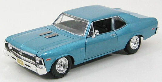 CHEVROLET ノヴァ SS クーペ 1970 ライトブルーメタリック/ MAISTO 1/24 ミニカー