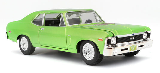 Chevroletシボレー Novaノバ SS 1970 メタリックライム マッスルカー 模型 / MAISTO 1/24 ミニカー 模型