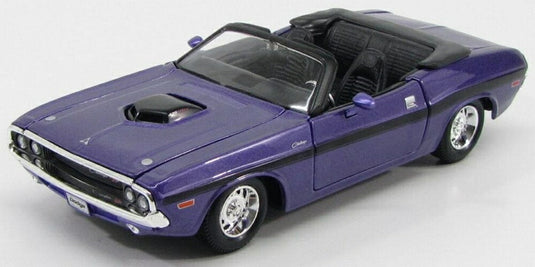 DODGE チャレンジャー R/T 426 HEMI コンバーチブル 1970 パープルメタリック ブラック/ MAISTO 1/24 ミニカー
