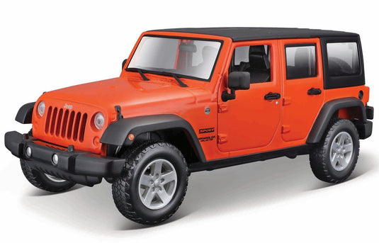 【予約】JEEP WRANGLER UNLIMITED 2015 オレンジ/ MAISTO 1/24 ミニカー