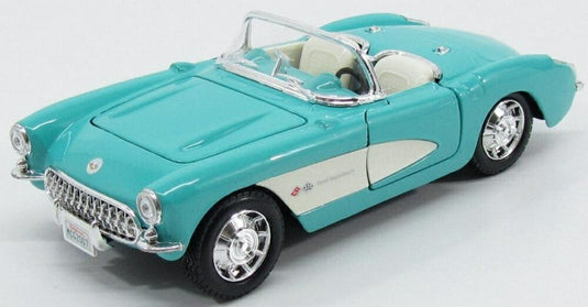 Chevroletシボレー Corvetteコルベット 1957 ターコイズ スポーツカー 模型 / MAISTO 1/24 ミニカー 模型