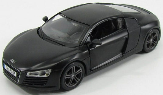AUDI R8 4.2 FSI V8 2007 マットブラック/ MAISTO 1/24 ミニカー