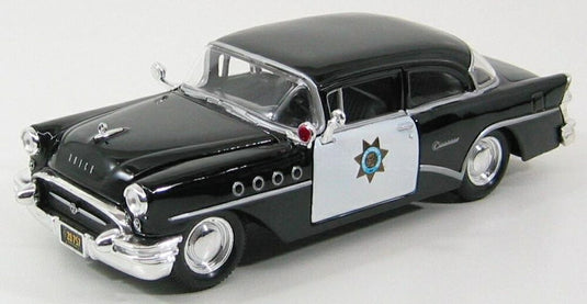 BUICK センチュリー ポリス 1955 ブラック ホワイト/ MAISTO 1/26 ミニカー