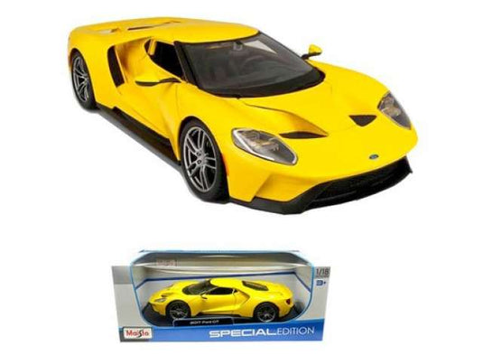 2017 フォード GT イエロー Ford GT ミニカー 2017年仕様 フォード / MAISTO 1/18 ミニカー