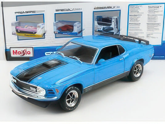 FORD USA MUSTANG MACH1 COUPE 1970 BLUE BLACK/MAISTO 1/18ミニカー