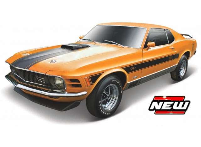 1970 Ford Mustang Mach 1 オレンジブラック/MAISTO 1/18ミニカー