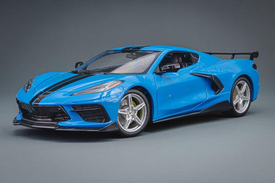 Chevrolet Corvette Stingray C8 2020 ブルーブラック/ MAISTO 1/18 ミニカー