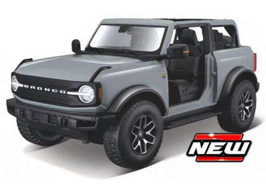 2021 Ford Bronco (ドアなし バッドランズ) グレー/MAISTO 1/18ミニカー