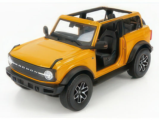 FORD USA BRONCO BADLANDS WITHOUT DOORS 2021 YELLOW MET/MAISTO 1/18ミニカー