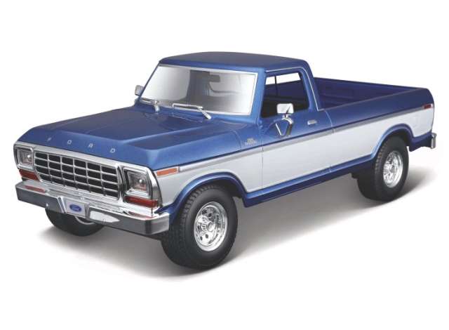 1979 フォード F-150 ピックアップトラック スペシャルエディション ブルー/ホワイト/ MAISTO  1/18 ミニカー