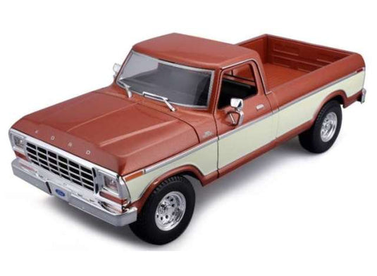 1979 フォード F 150 ピックアップトラック スペシャルエディション ブロンズ/クリーム/ MAISTO  1/18 ミニカー