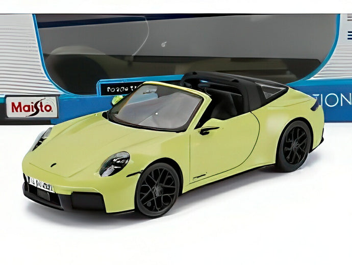 PORSCHE 911 992-2 TARGA 4 GTS T-HYBRID 2024 イエロー/ MAISTO 1/18 ミニカー