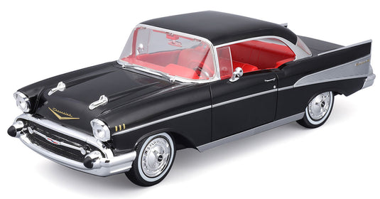 Chevroletシボレー Bel Air Coupeベルエアクーペ 1957 BlackFeatu / MAISTO 1/18 模型