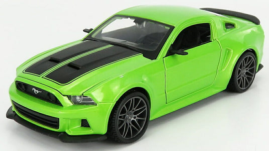 FORD USA マスタング クーペ ストリートレーサー 2014 グリーンメタリック ブラック/ MAISTO 1/24 ミニカー