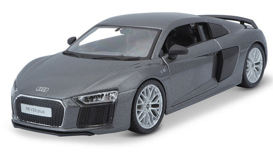 Audiアウディ R8 V10 Plus グレー スーパーカー 模型 ダイキャスト モデル / MAISTO 1/24 ミニカー 模型