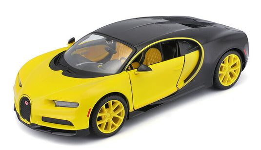 Bugattiブガッティ Chironシロン イエロー/ブラック スーパーカー 模型 モデル / MAISTO 1/24 ミニカー 模型