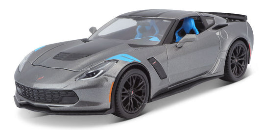 Chevroletシボレー Corvetteコルベット 2017 メタリックグレー 模型 モデル / MAISTO 1/24 ミニカー 模型