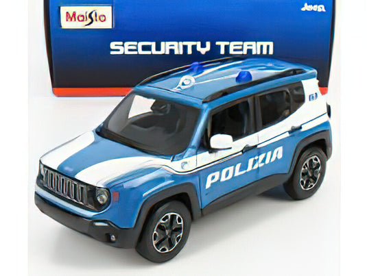 JEEP RENEGADE POLIZIA 2017 LIGHT BLUE WHITE/MAISTO 1/24ミニカー