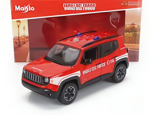 JEEP RENEGADE VIGILI DEL FUOCO 2017 レッド ホワイト/ MAISTO 1/24 ミニカー