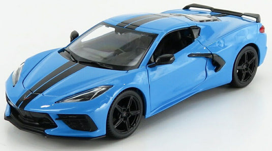 CHEVROLET コルベット Z51 スティングレイ クーペ 2020 ブルー/ MAISTO 1/24 ミニカー