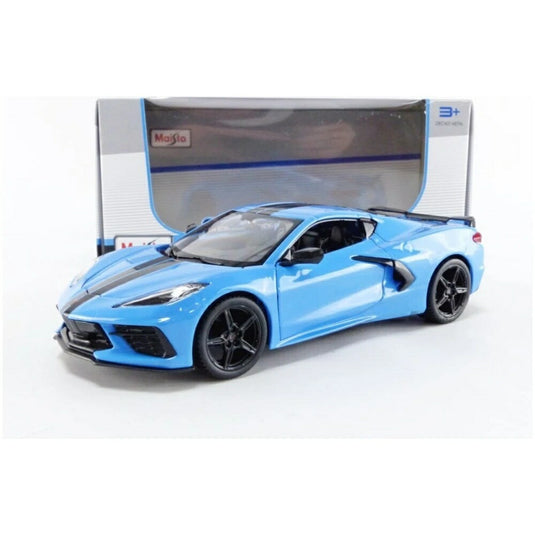 Chevroletシボレー Corvetteコルベット スティングレイ 2020 ブルー 模型 / MAISTO 1/24 ミニカー 模型