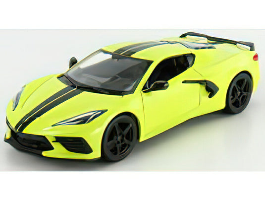 Chevroletシボレー Corvetteコルベット スティングレイ 2020 イエロー 模型 / MAISTO 1/24 ミニカー 模型